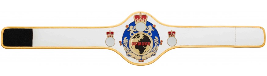 QUEENSBURY PRO LEATHER CUSTOM CHAMPIONSHIP BELT QUEEN/BLUE/G/CUSTOM - AVAILABLE IN 10+ COLOURS